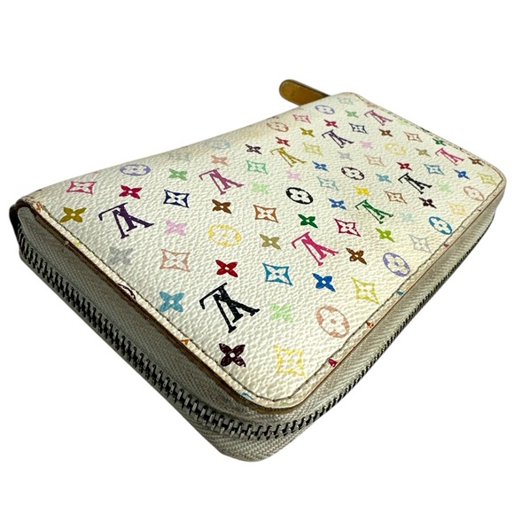 Louis Vuitton White Monogram Multicolor Murakami  Zippy Wallet - Picture 3 of 16